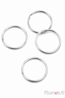 Dubbele verbindingsringen -  Ø 25 mm - zilverkleurig